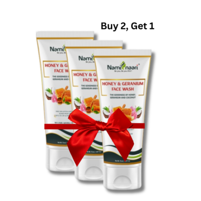 Buy 2 Honey & Geranium Face Washes and Get 1.