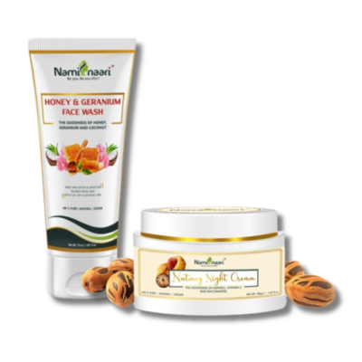 Buy 1 Nutmeg Night Cream & Get 1 Honey & Geranium Face Wash